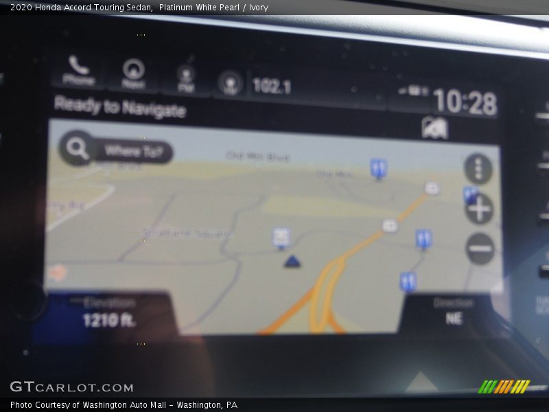 Platinum White Pearl / Ivory 2020 Honda Accord Touring Sedan