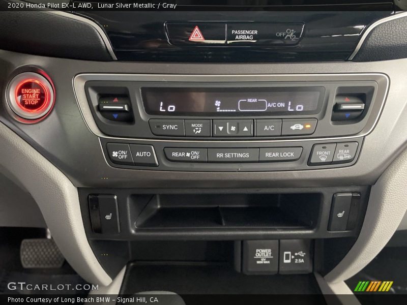 Lunar Silver Metallic / Gray 2020 Honda Pilot EX-L AWD