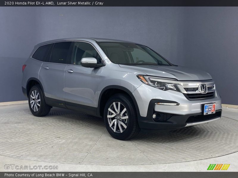 Lunar Silver Metallic / Gray 2020 Honda Pilot EX-L AWD