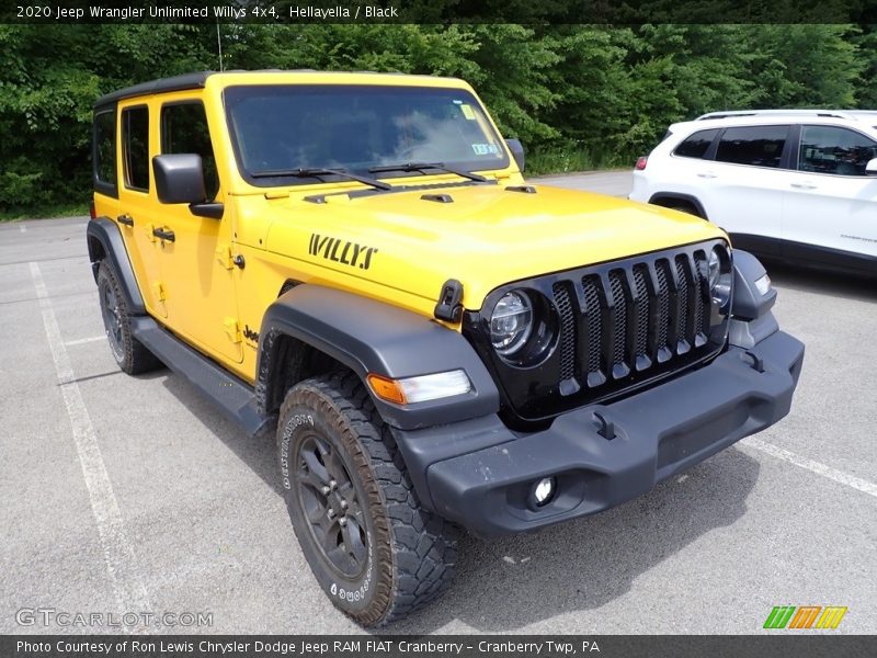 Hellayella / Black 2020 Jeep Wrangler Unlimited Willys 4x4