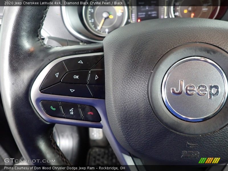 Diamond Black Crystal Pearl / Black 2020 Jeep Cherokee Latitude 4x4