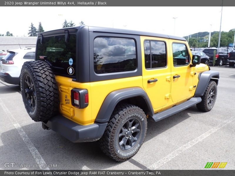 Hellayella / Black 2020 Jeep Wrangler Unlimited Willys 4x4