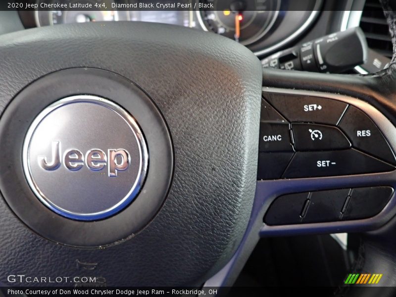 Diamond Black Crystal Pearl / Black 2020 Jeep Cherokee Latitude 4x4