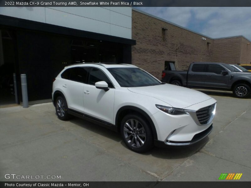 Snowflake White Pearl Mica / Black 2022 Mazda CX-9 Grand Touring AWD