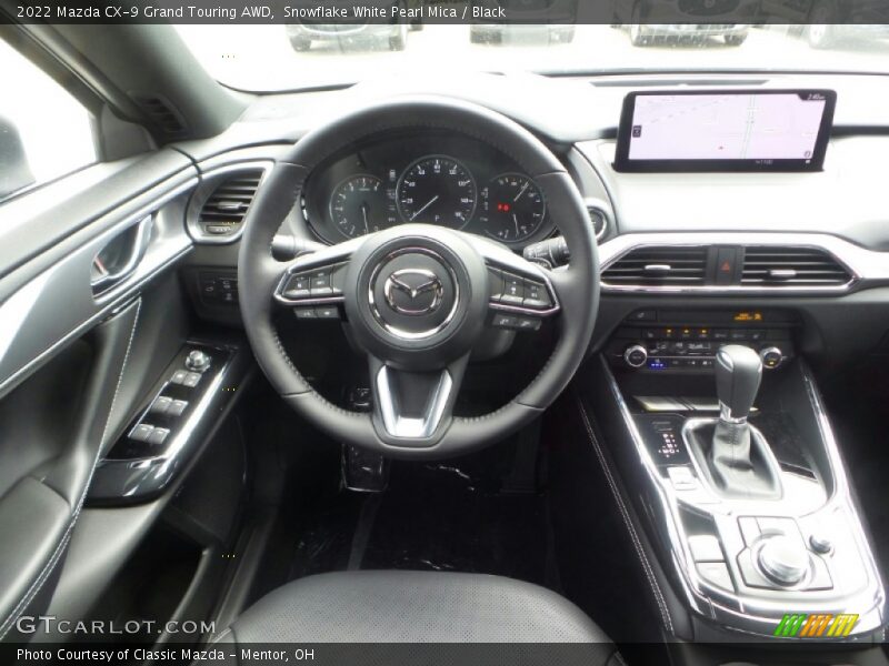 Snowflake White Pearl Mica / Black 2022 Mazda CX-9 Grand Touring AWD