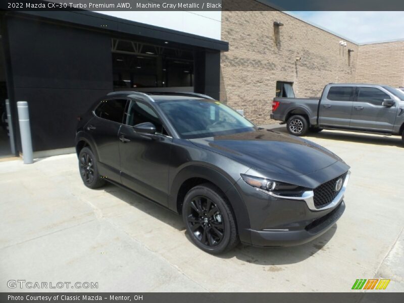 Machine Gray Metallic / Black 2022 Mazda CX-30 Turbo Premium AWD