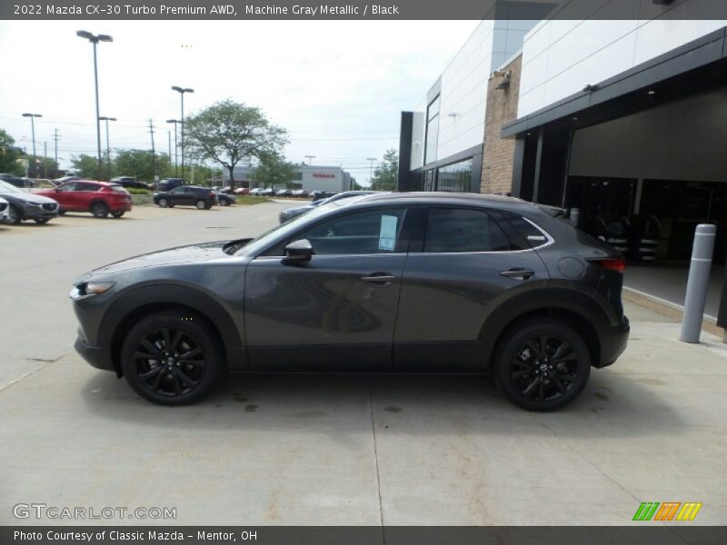 Machine Gray Metallic / Black 2022 Mazda CX-30 Turbo Premium AWD