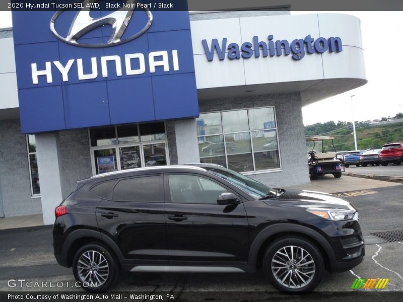 Black Noir Pearl / Black 2020 Hyundai Tucson SEL AWD