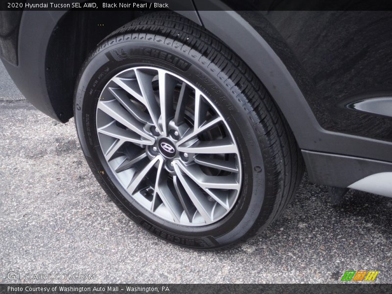 Black Noir Pearl / Black 2020 Hyundai Tucson SEL AWD