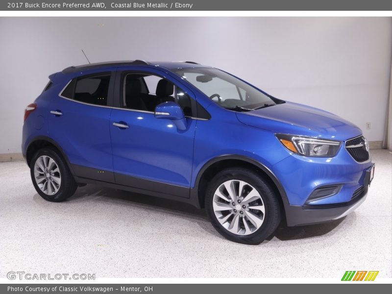 Coastal Blue Metallic / Ebony 2017 Buick Encore Preferred AWD