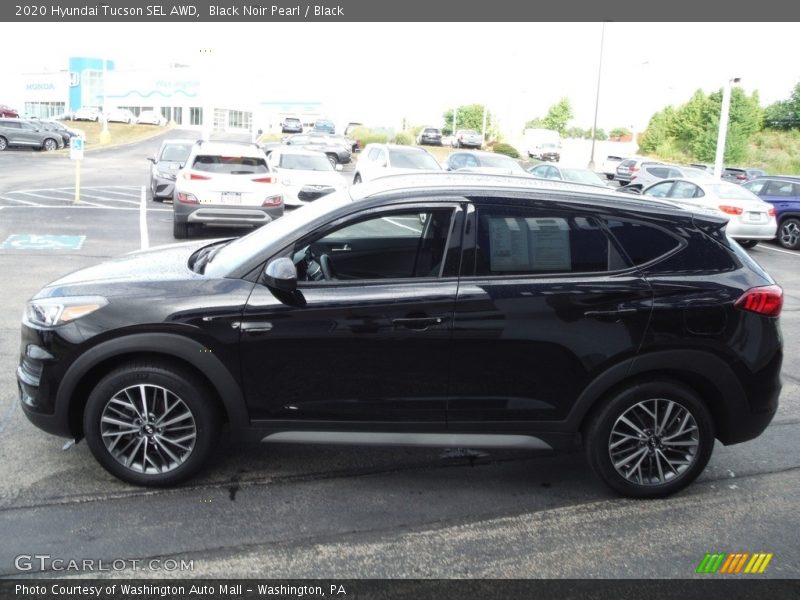 Black Noir Pearl / Black 2020 Hyundai Tucson SEL AWD