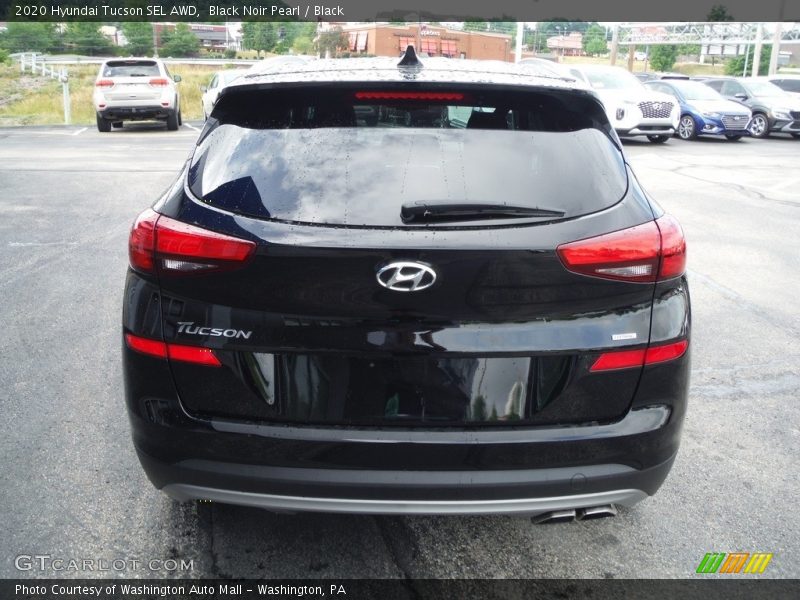 Black Noir Pearl / Black 2020 Hyundai Tucson SEL AWD
