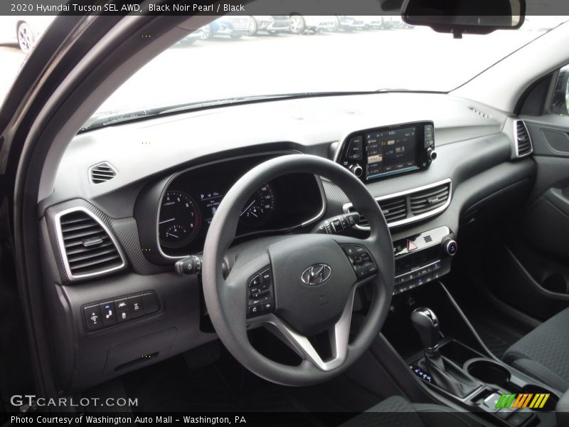 Black Noir Pearl / Black 2020 Hyundai Tucson SEL AWD