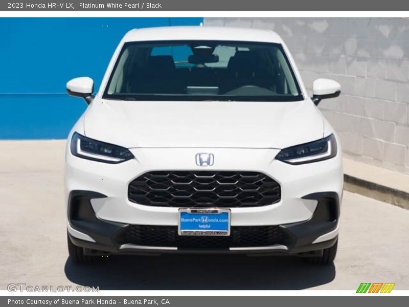 Platinum White Pearl / Black 2023 Honda HR-V LX