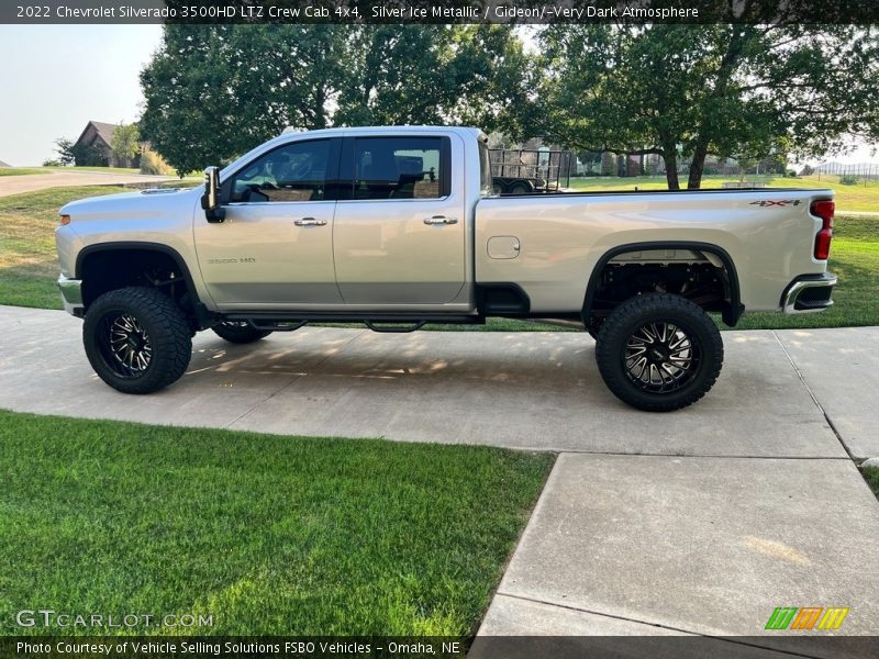 Silver Ice Metallic / Gideon/­Very Dark Atmosphere 2022 Chevrolet Silverado 3500HD LTZ Crew Cab 4x4