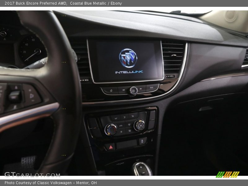 Coastal Blue Metallic / Ebony 2017 Buick Encore Preferred AWD