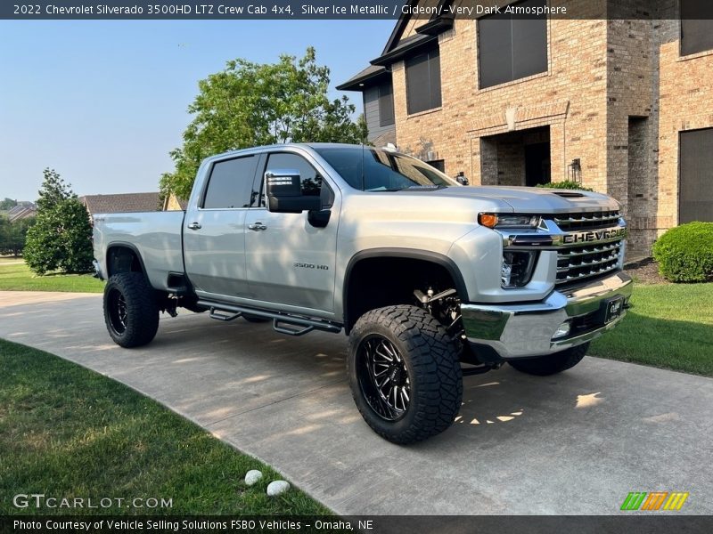 Silver Ice Metallic / Gideon/­Very Dark Atmosphere 2022 Chevrolet Silverado 3500HD LTZ Crew Cab 4x4