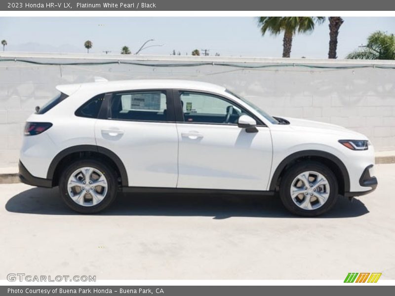 Platinum White Pearl / Black 2023 Honda HR-V LX