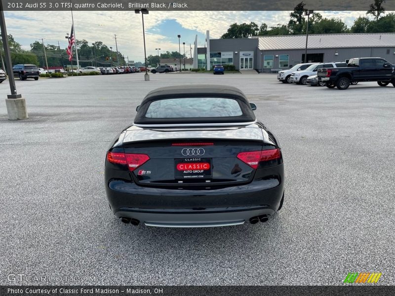 Brilliant Black / Black 2012 Audi S5 3.0 TFSI quattro Cabriolet