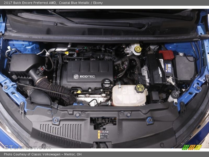 Coastal Blue Metallic / Ebony 2017 Buick Encore Preferred AWD