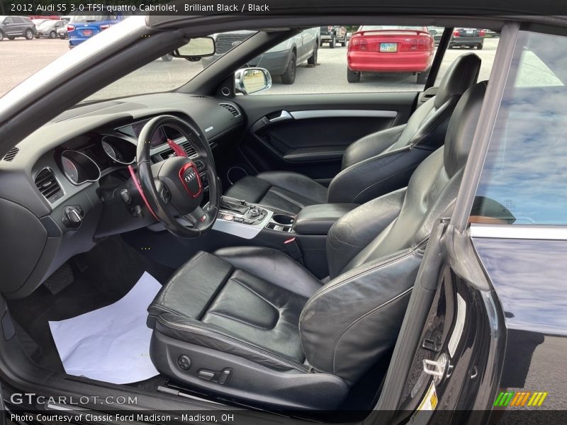  2012 S5 3.0 TFSI quattro Cabriolet Black Interior