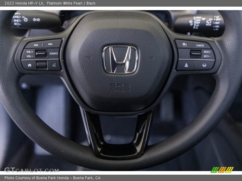 Platinum White Pearl / Black 2023 Honda HR-V LX
