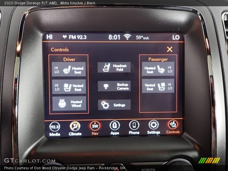 White Knuckle / Black 2020 Dodge Durango R/T AWD