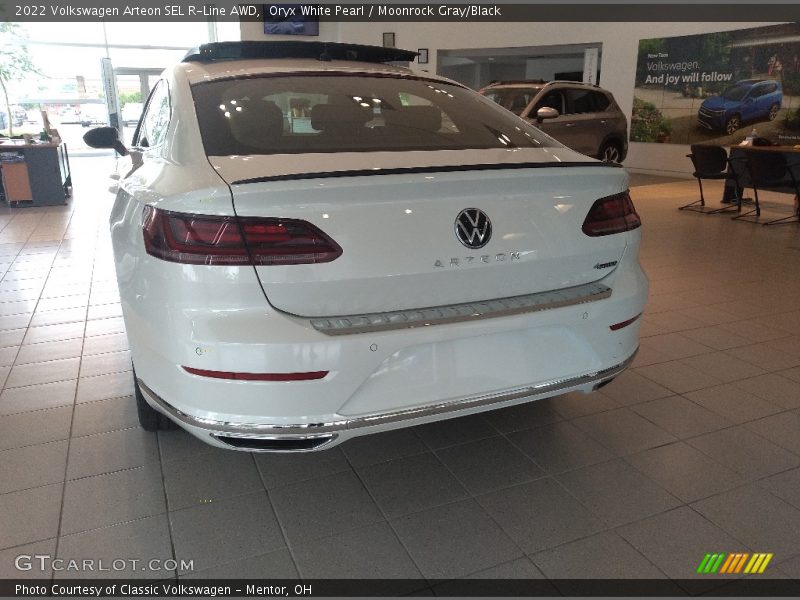 Oryx White Pearl / Moonrock Gray/Black 2022 Volkswagen Arteon SEL R-Line AWD