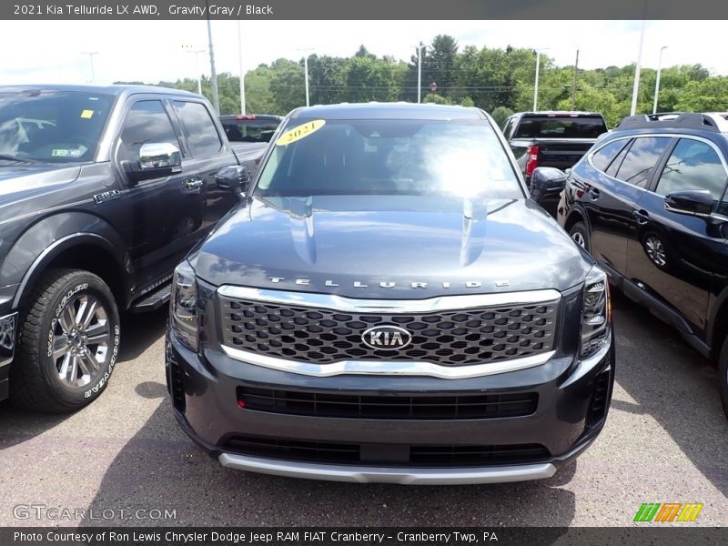 Gravity Gray / Black 2021 Kia Telluride LX AWD