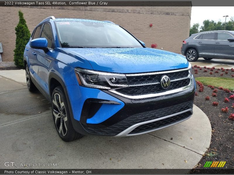 Cornflower Blue / Gray 2022 Volkswagen Taos SEL 4Motion