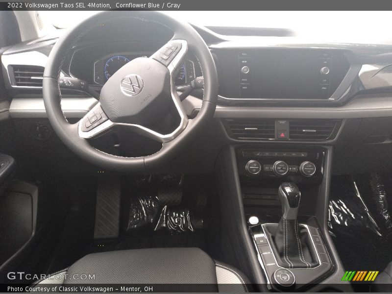 Cornflower Blue / Gray 2022 Volkswagen Taos SEL 4Motion