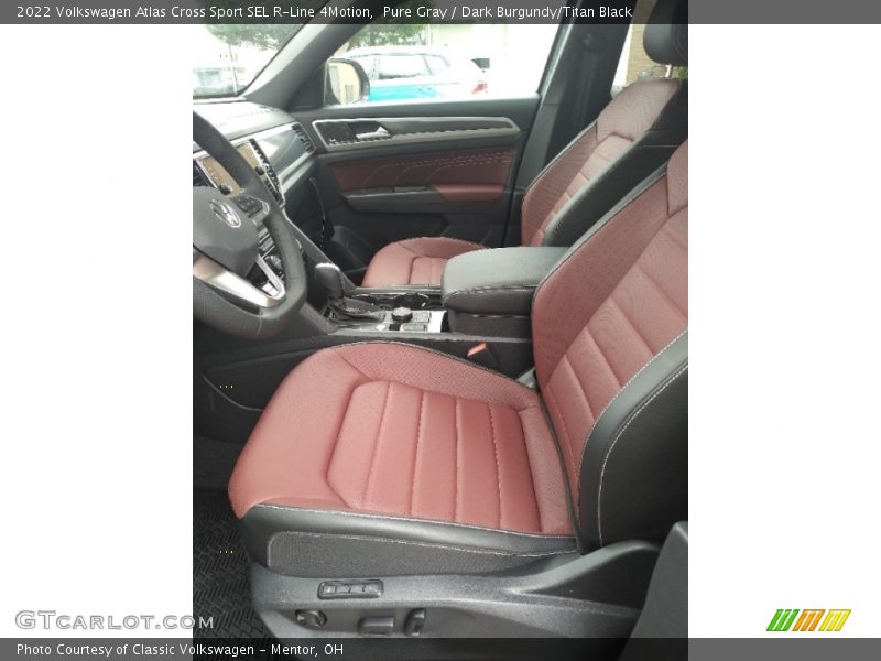  2022 Atlas Cross Sport SEL R-Line 4Motion Dark Burgundy/Titan Black Interior
