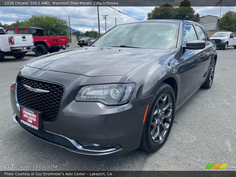 Maximum Steel Metallic / Black/Smoke 2018 Chrysler 300 S AWD