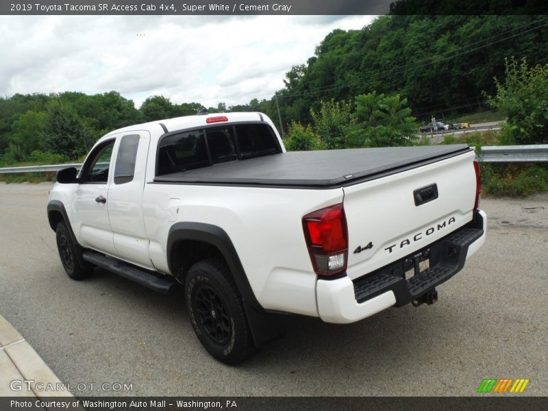 Super White / Cement Gray 2019 Toyota Tacoma SR Access Cab 4x4