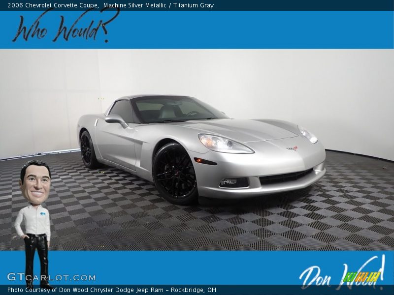 Machine Silver Metallic / Titanium Gray 2006 Chevrolet Corvette Coupe