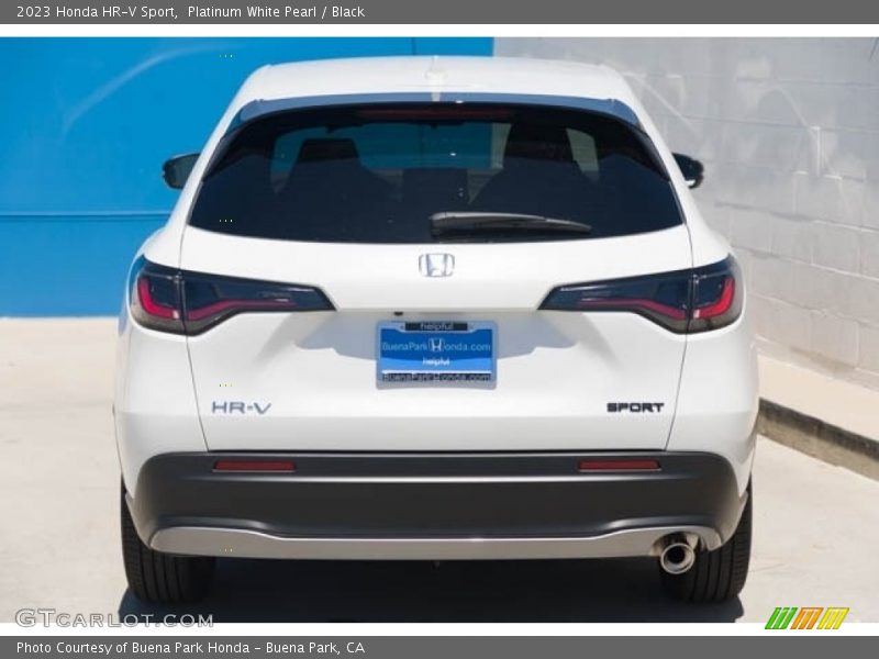 Platinum White Pearl / Black 2023 Honda HR-V Sport