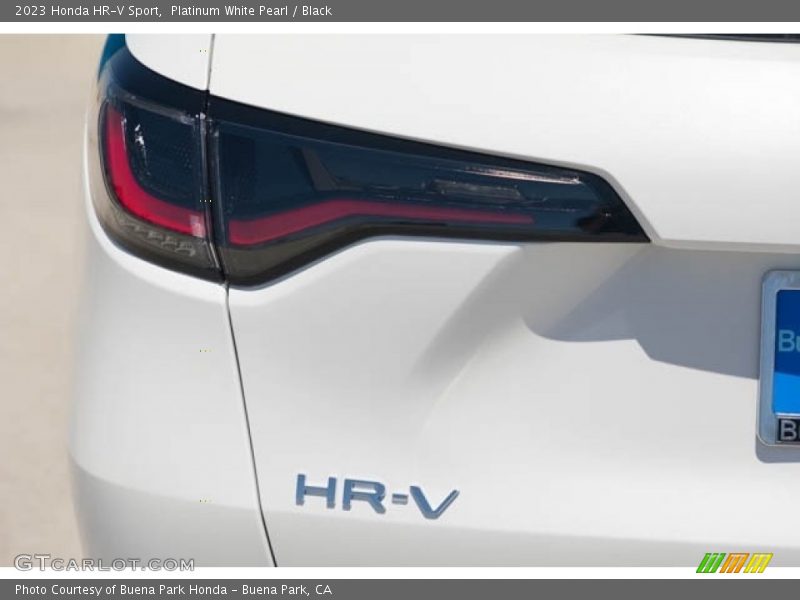 Platinum White Pearl / Black 2023 Honda HR-V Sport