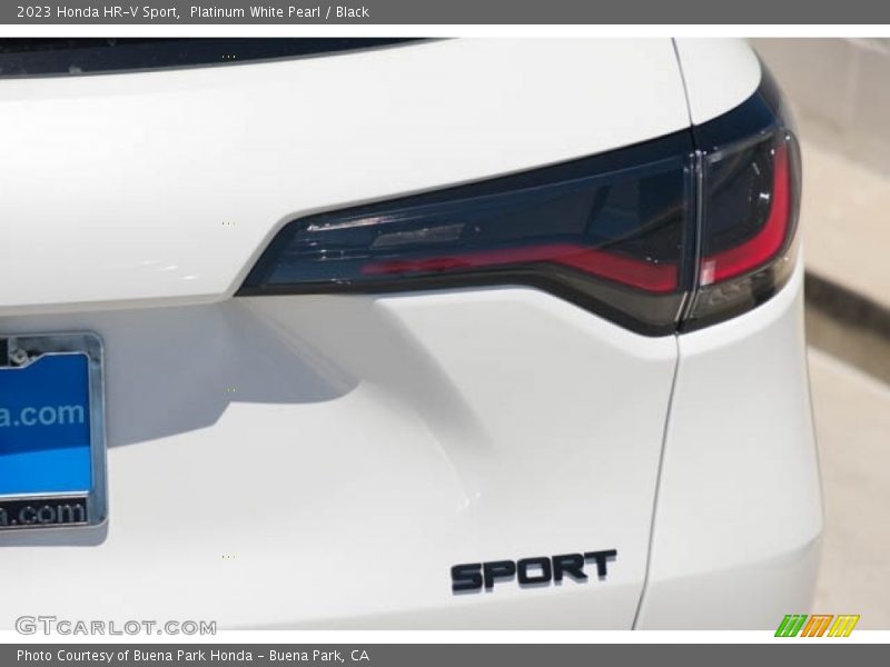 Platinum White Pearl / Black 2023 Honda HR-V Sport