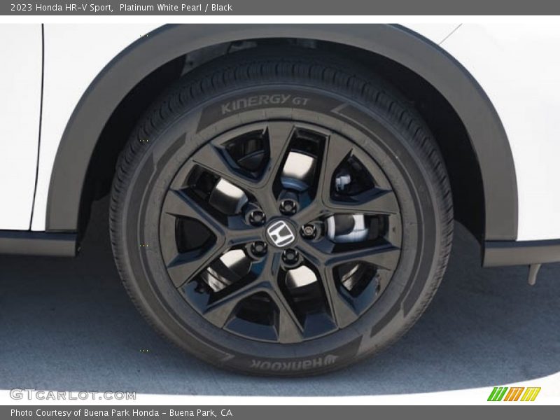Platinum White Pearl / Black 2023 Honda HR-V Sport