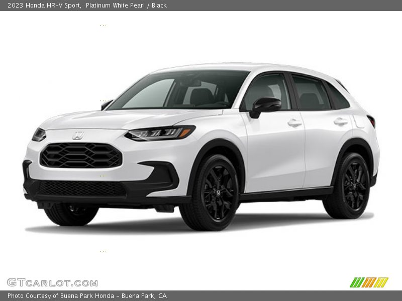 Platinum White Pearl / Black 2023 Honda HR-V Sport