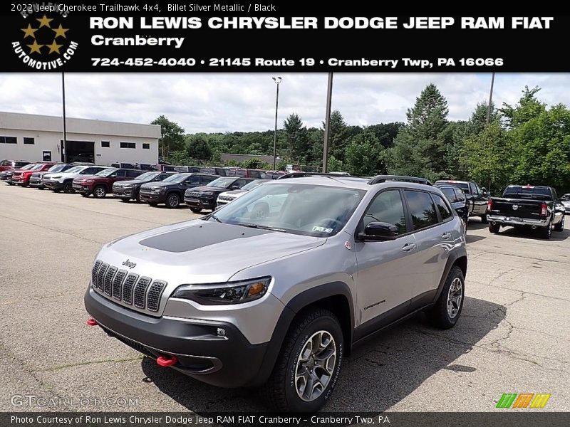 Billet Silver Metallic / Black 2022 Jeep Cherokee Trailhawk 4x4