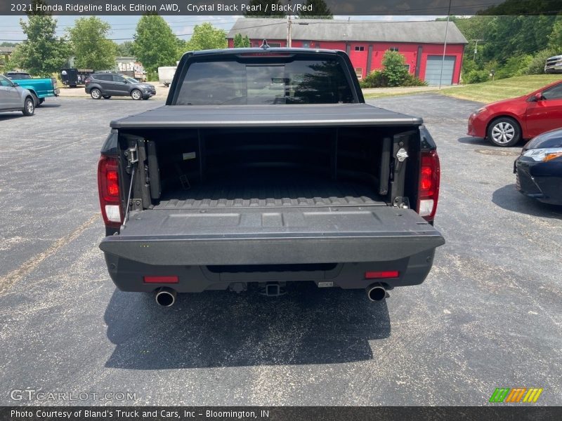 Crystal Black Pearl / Black/Red 2021 Honda Ridgeline Black Edition AWD