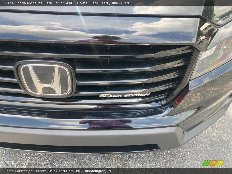 Crystal Black Pearl / Black/Red 2021 Honda Ridgeline Black Edition AWD