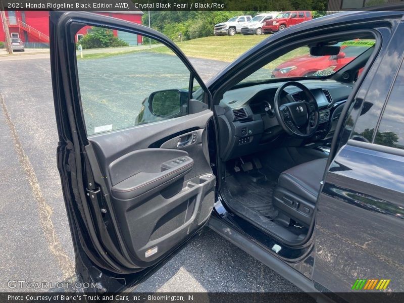 Crystal Black Pearl / Black/Red 2021 Honda Ridgeline Black Edition AWD