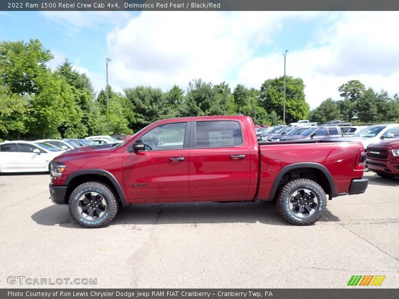  2022 1500 Rebel Crew Cab 4x4 Delmonico Red Pearl