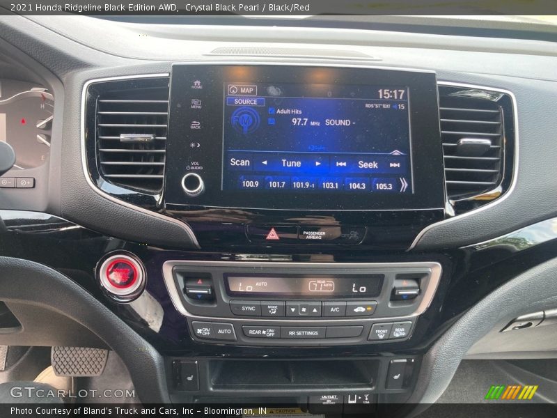 Crystal Black Pearl / Black/Red 2021 Honda Ridgeline Black Edition AWD