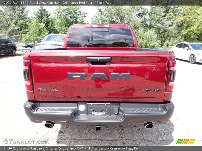 Delmonico Red Pearl / Black/Red 2022 Ram 1500 Rebel Crew Cab 4x4