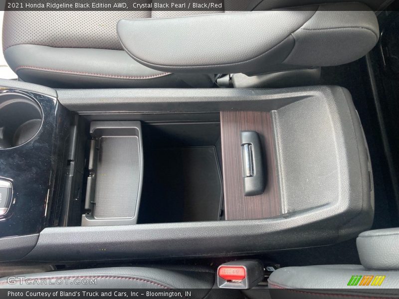 Crystal Black Pearl / Black/Red 2021 Honda Ridgeline Black Edition AWD