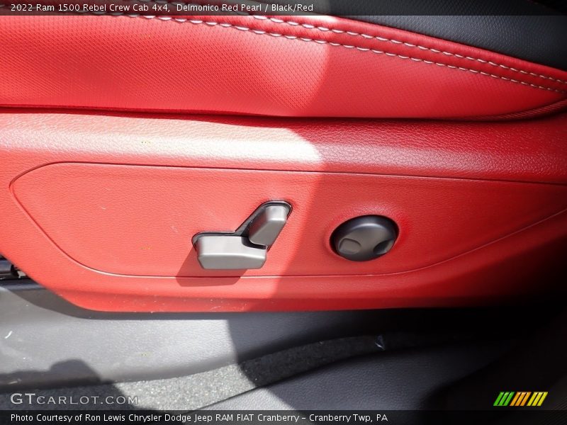 Delmonico Red Pearl / Black/Red 2022 Ram 1500 Rebel Crew Cab 4x4