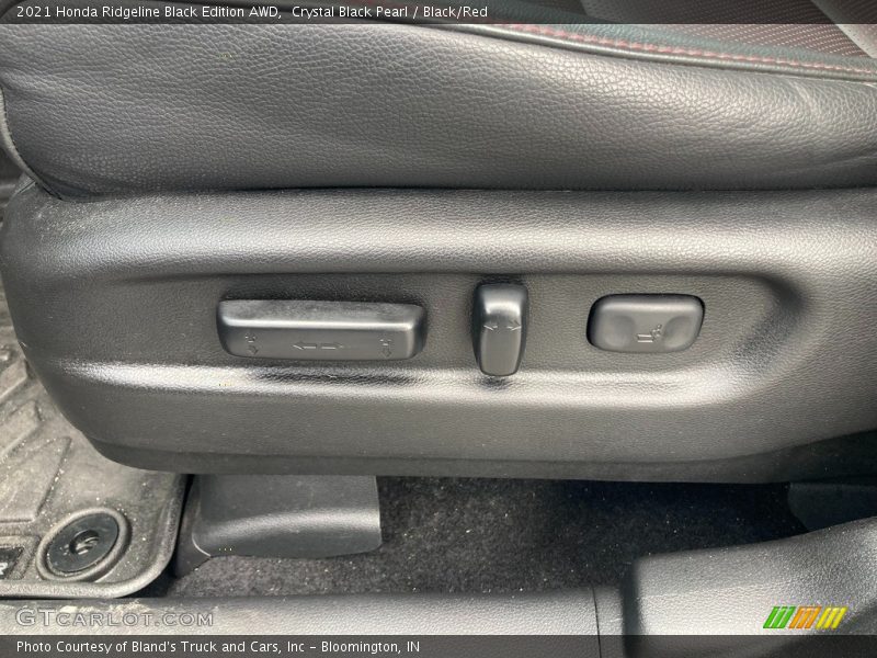 Crystal Black Pearl / Black/Red 2021 Honda Ridgeline Black Edition AWD
